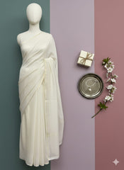 Shafoon Self Broshia Duppatta Dyeable Fabric.