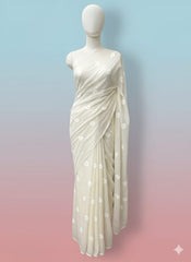 Shafoon Crincal Embroided Duppatta Dyeable Fabric 
